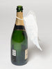 Hand crafted aged metal angel wings for bottles