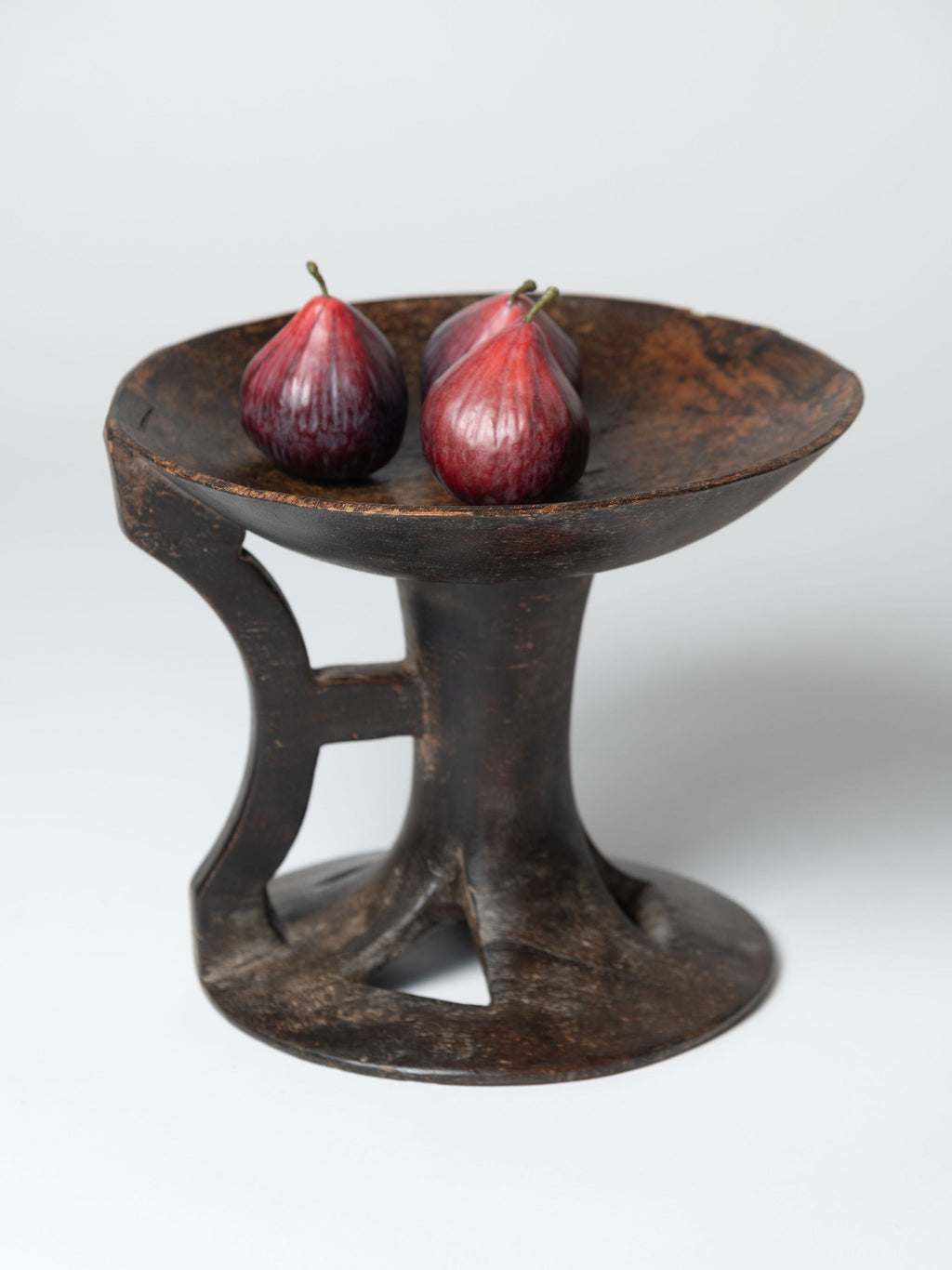 Antique Nagaland wooden pedestal bowls