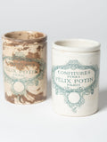 Antique French Felix Potin Confiture pots