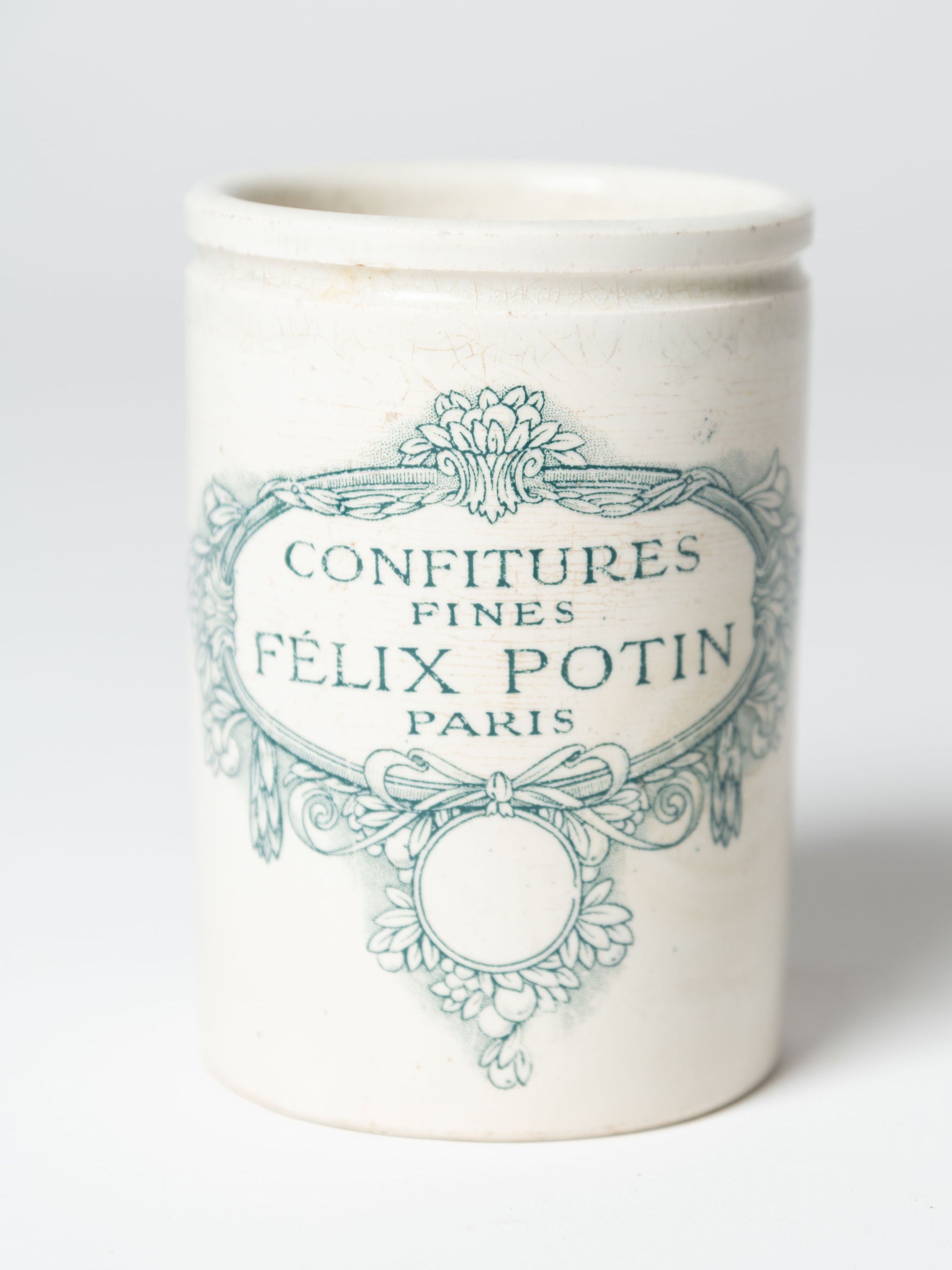 Antique French Felix Potin Confiture pots