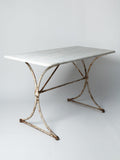 Antique 19th century french marble top bistro table