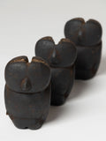 Vintage burmese wooden owl moulds