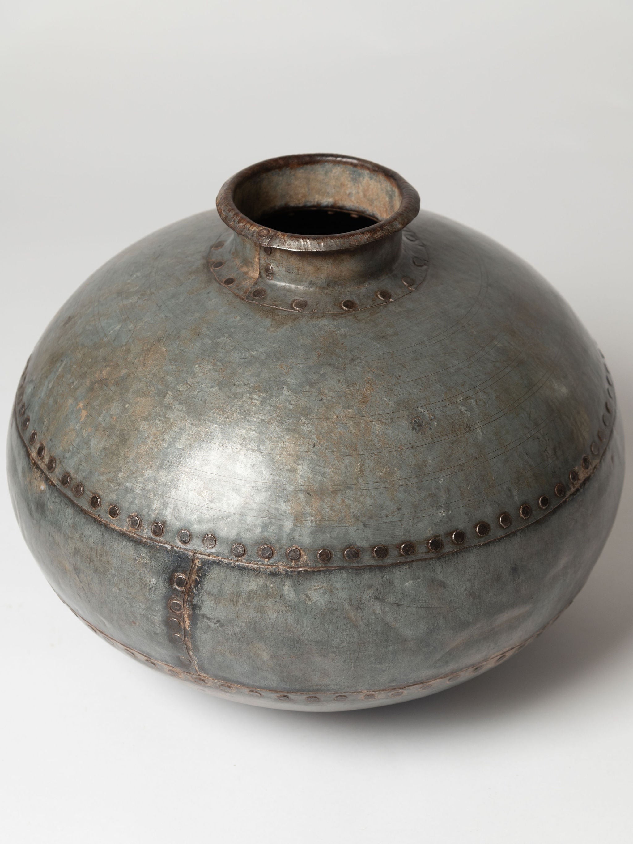 Handcrafted Metal Indian Water Vessels