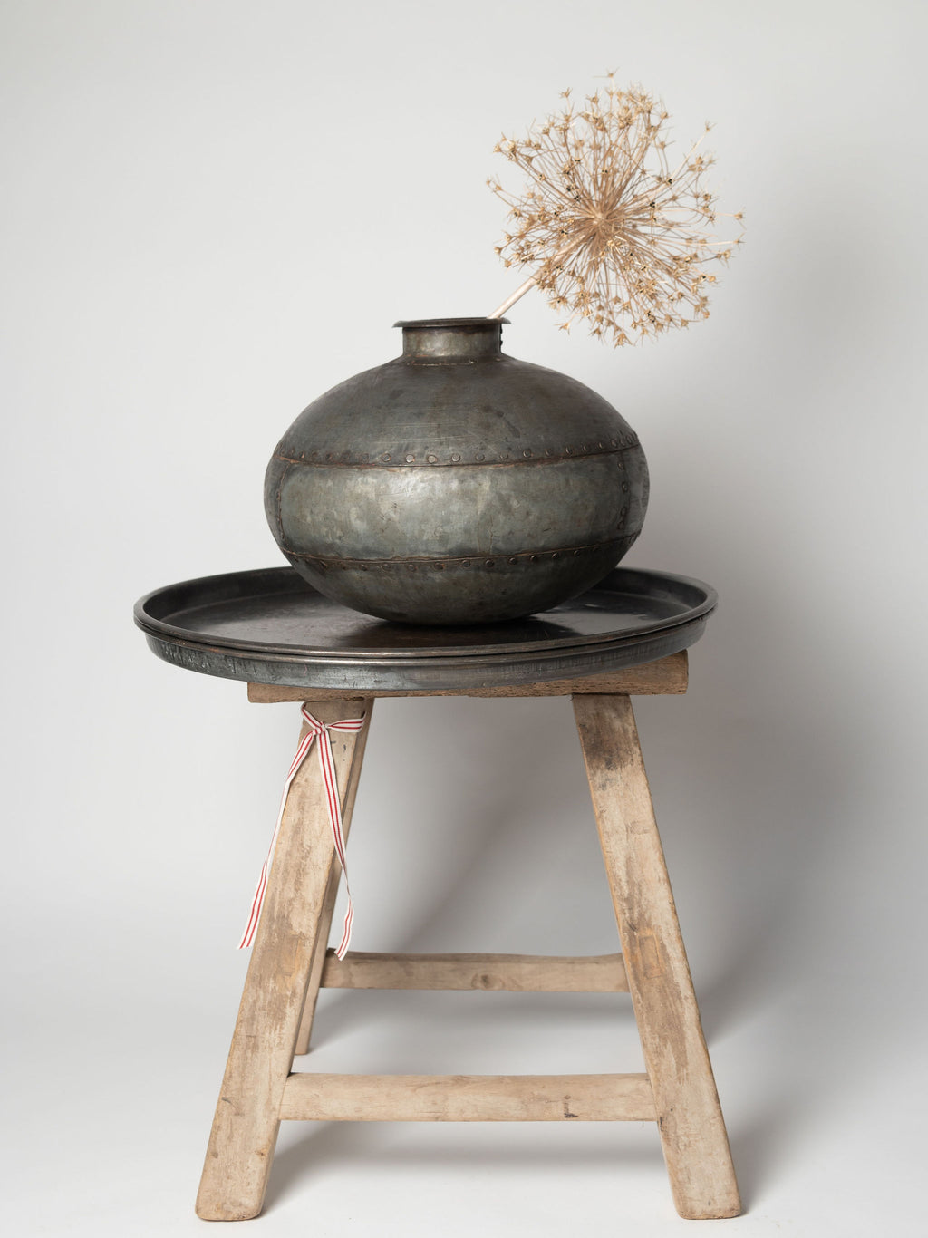 Handcrafted Metal Indian Water Vessels