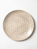 Wonki ware dinner plates in Patterned warm grey