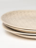 Wonki ware dinner plates in Patterned warm grey