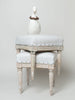 Antique Swedish Gustavian upholstered stools