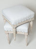 Antique Swedish Gustavian upholstered stools