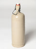 Antique French glazed Stoneware Cider bottle with porcelain cap