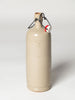 Antique French glazed Stoneware Cider bottle with porcelain cap