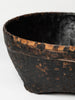 Antique 19th century chinese reed basket, black paint