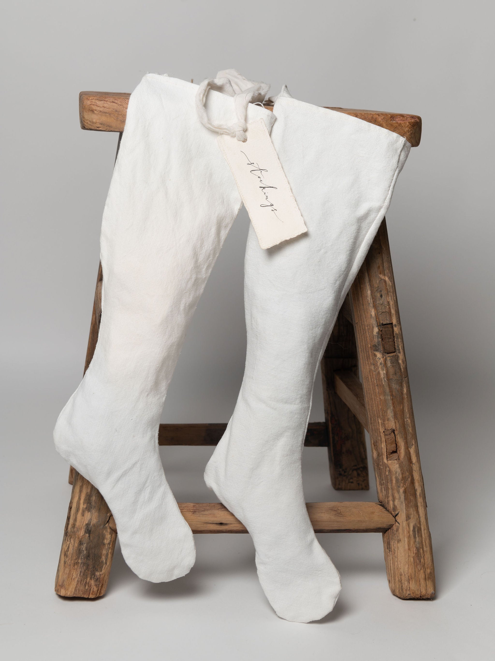 Handmade Vintage linen stockings