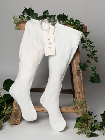 Handmade Vintage linen stockings