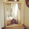 Antique French Ribbed frame Rectangular Mirror, original paint - Decorative Antiques UK  - 2