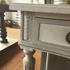 Pretty Vintage French Desk, circa 1920's painted in Old Grey paint - Decorative Antiques UK  - 3