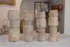 Antique Wooden Balustrade candlesticks - Decorative Antiques UK  - 2