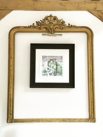 Huge Antique French Gilt Crested top Frame, circa 19th Century - Decorative Antiques UK  - 1