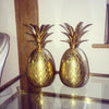 Stunning Matching Pair Mid Century Brass Pineapples 24cm high - Decorative Antiques UK  - 9