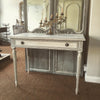 Pretty Vintage French Desk, circa 1920's painted in Old Grey paint - Decorative Antiques UK  - 5