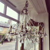 Stunning Pair Vintage 8 Arm Marie Therese Chandeliers - Decorative Antiques UK  - 2