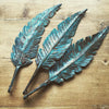 Handmade Copper Feathers with Verdigris Patina - Decorative Antiques UK  - 5