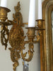 Pair Pretty Antique French Gilt Three Arm Candle Sconces - Decorative Antiques UK  - 6