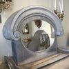 Gorgeous Antique Zinc "Bulls Eye"/Oeil de bouef Mirror - Decorative Antiques UK  - 6