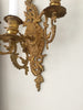 Pair Pretty Antique French Gilt Three Arm Candle Sconces - Decorative Antiques UK  - 5