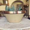 Beautiful Vintage French Stoneware Bowl - Decorative Antiques UK  - 3