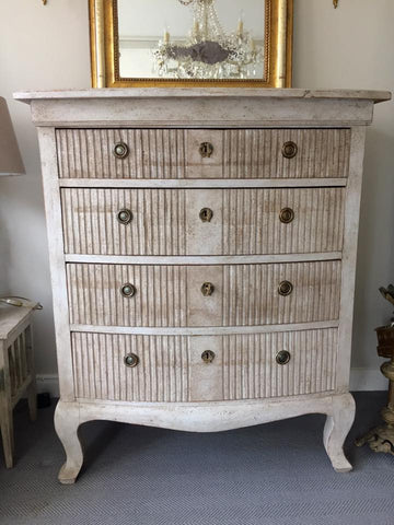 Antique 19th Century Swedish Chest of Drawers with later paint - Decorative Antiques UK  - 1