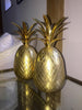 Stunning Matching Pair Mid Century Brass Pineapples 24cm high - Decorative Antiques UK  - 10