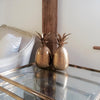 Stunning Matching Pair Mid Century Brass Pineapples 24cm high - Decorative Antiques UK  - 4