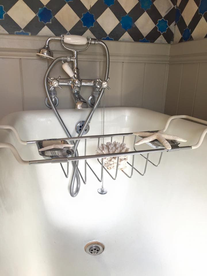 Original Vintage Traditional Chrome Adjustable Bath Rack - Decorative Antiques UK  - 1