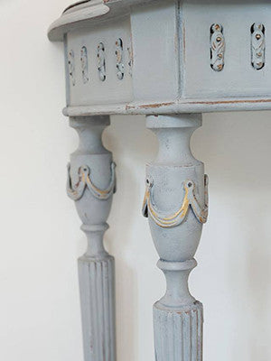 Vintage French Painted Console table - Decorative Antiques UK  - 2