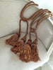 19th Century French Wood and Braided Tie Backs in Gold/Rust - Decorative Antiques UK  - 7