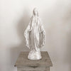 Large White Patinated Madonna Statue - Decorative Antiques UK  - 3