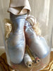 Gorgeous Pair Vintage Blue Ballet Pointe Shoes - Decorative Antiques UK  - 2