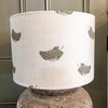 Peony and Sage "Feathers" Drum lampshade 30cm - Decorative Antiques UK  - 2