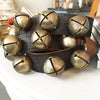 Large Vintage Christmas Sleigh Bells On Leather Belt - Decorative Antiques UK  - 5