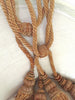 19th Century French Wood and Braided Tie Backs in Gold/Rust - Decorative Antiques UK  - 4