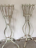 Pair of Vintage French Iron Tall Planters with lions claw feet - Decorative Antiques UK  - 1