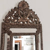 Stunning Antique French Brass Cushion Mirror - Decorative Antiques UK  - 5