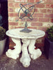Mid Century Composite Garden Table with 3 fish base - Decorative Antiques UK  - 1