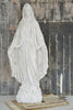 Large White Patinated Madonna Statue - Decorative Antiques UK  - 2