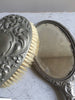 Victorian Silver Plated Brush and Hand Mirror - Decorative Antiques UK  - 5