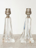 Pair Antique French Crystal Glass Lamps - Decorative Antiques UK  - 1