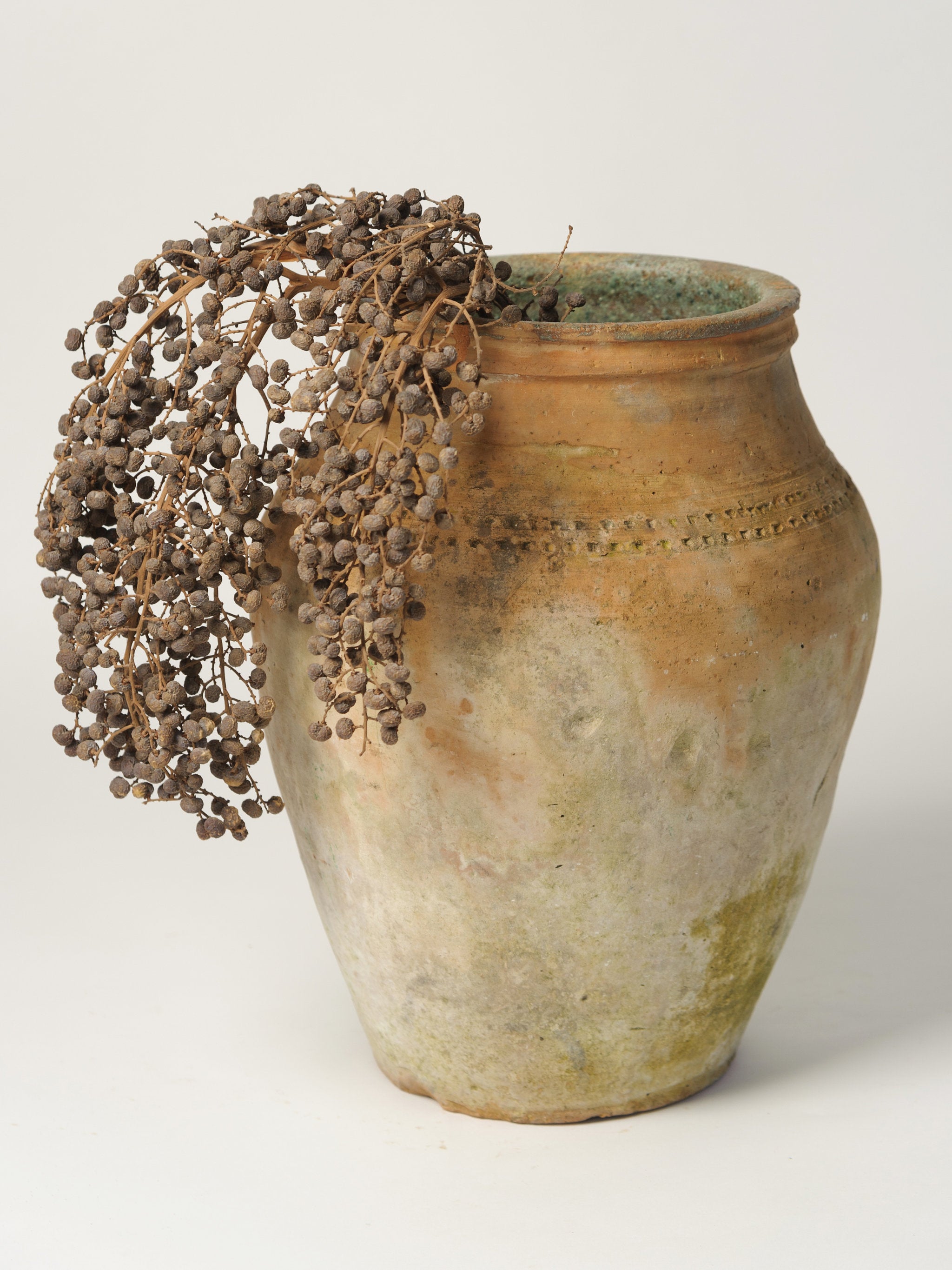 Spanish Antique Clay Pot with Spout at the Bottom from the 19th Century