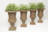 Collection Small Vintage French Cast Iron Urns