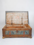 Amazing Antique Swedish Trunk with original paint