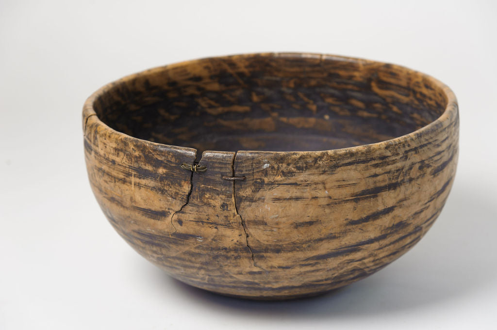Antique Swedish Root Knot Bowl